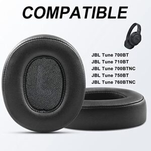 Replacement Ear Cushions for JBL Tune 750BT Headphone Tune 700BT / 710BT / 700BTNC / 750BT / 760BTNC Ear Pads Headset Earpads with Protein Leather Noise Cancelling Memory Foam