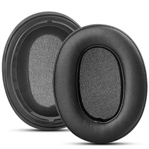 gvoears replacement earpads for sony wh-xb900n headphones ear pads replacement cushions, premium memory foam, soft and durable leather fabric (black)