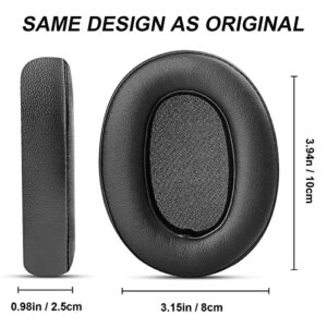 Gvoears Replacement Earpads for Sony WH-XB900N Headphones Ear Pads Replacement Cushions, Premium Memory Foam, Soft and Durable Leather Fabric (Black)