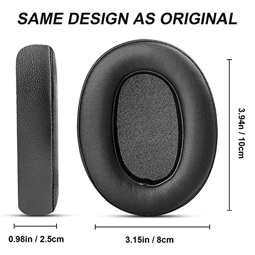 Gvoears Replacement Earpads for Sony WH-XB900N Headphones Ear Pads Replacement Cushions, Premium Memory Foam, Soft and Durable Leather Fabric (Black)