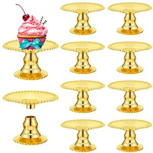 24 pcs gold cake stand plastic cake plate mini cupcake stand gold dessert stand cupcake serving plate stand display cake display stand cupcake holder for party table birthday wedding baby shower
