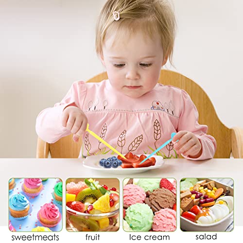 106 Pcs Food Picks, Fun Cute Mini Reusable Cartoon Animal Fruit Toothpick for Picky Eaters, Lunch Accessories/Bento Decorations For Toddler And Kids