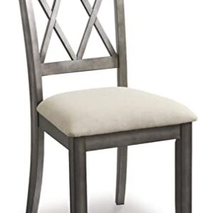 Signature Design by Ashley Curranberry Casual Upholstered Dining Chair, 2 Count, Gray