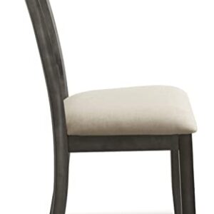 Signature Design by Ashley Curranberry Casual Upholstered Dining Chair, 2 Count, Gray