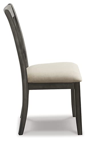 Signature Design by Ashley Curranberry Casual Upholstered Dining Chair, 2 Count, Gray