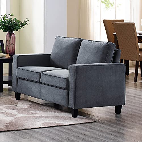 LifeStyle Solutions Garren Sofa Love Seats, Charcoal