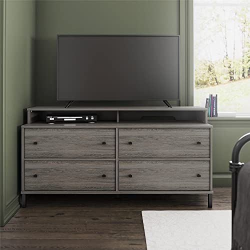 Ameriwood Home Kalissa Media Dresser for TVs up to 50", Gray Oak