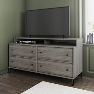 Ameriwood Home Kalissa Media Dresser for TVs up to 50", Gray Oak