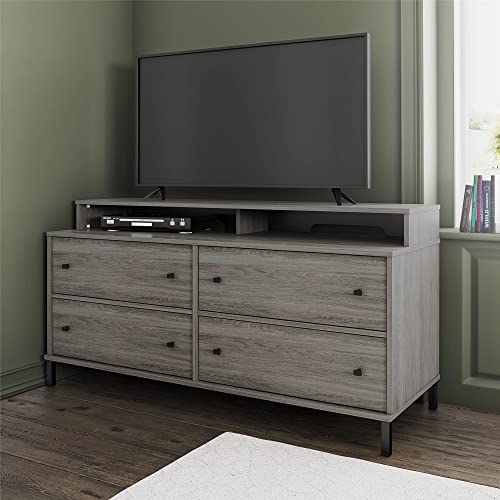 Ameriwood Home Kalissa Media Dresser for TVs up to 50", Gray Oak