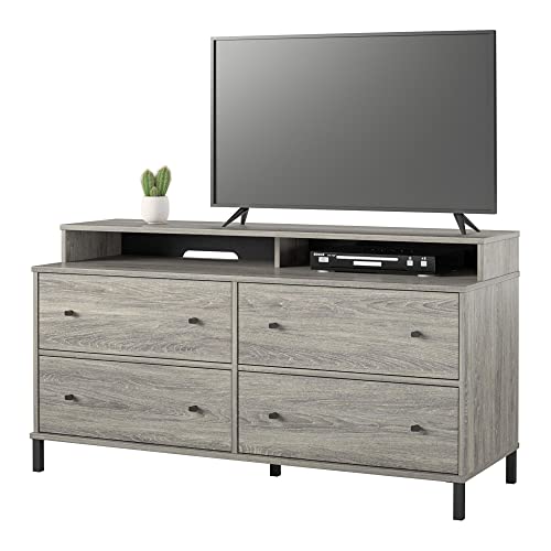 Ameriwood Home Kalissa Media Dresser for TVs up to 50", Gray Oak