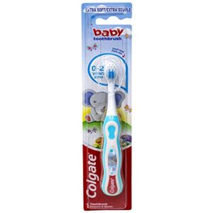 Colgate My First Baby Toothbrush, Extra Soft, (Colors Vary) - Pack of 4