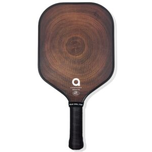 a. anbrose pickleball paddle | extra wide paddle shape | usapa approved | carbon fiber face | polypropylene honeycomb core | lightweight | fabric paddle cover.… (fiberglass, 13mm)