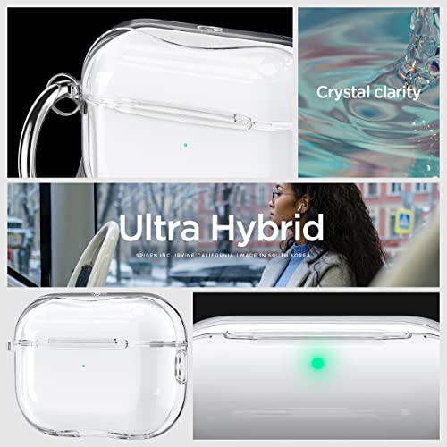 Spigen Ultra Hybrid Designed for AirPods Pro 2nd Generation Case (USB-C/Lightening Cable) Cover - Crystal Clear