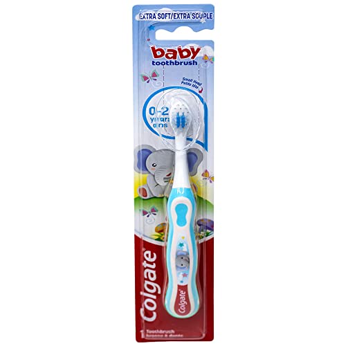 Colgate My First Baby Toothbrush, Extra Soft, (Colors Vary) - Pack of 3