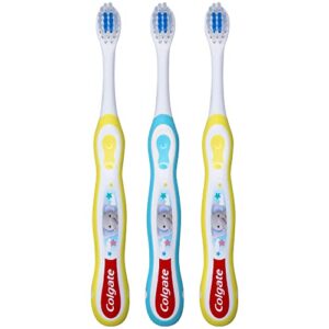 Colgate My First Baby Toothbrush, Extra Soft, (Colors Vary) - Pack of 3