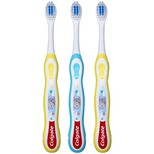 Colgate My First Baby Toothbrush, Extra Soft, (Colors Vary) - Pack of 3