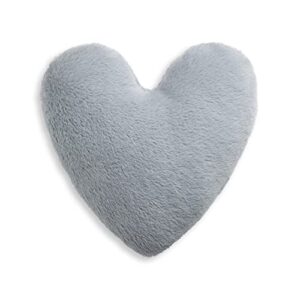 demdaco relaxing warming heart grey 10 x 10 polyester fiber gift pillow