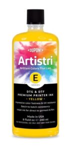 artistri® - e series dtg & dtf ink - yellow - 8 oz