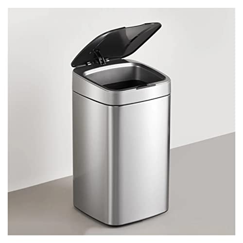 XDCHLK Kitchen Smart Trash Can Automatic Sensor Living Room Stainless Steel Trash Can Automatica Rubbish Bin