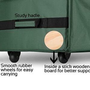 Rolling Large Christmas Tree Storage Bag - Fits Up to 9 ft. Artificial Disassembled Trees, Wheels & Durable Handles for Easy Carrying and Transport - 600D Durable Fabric