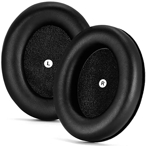 defean Replacement Ear Pads Cover Ear Cushion Compatible with Audeze Mobius/HyperX Cloud Orbit S-Gaming Headsets, Softer Leather and Velour, High-Density Noise Cancelling Foam