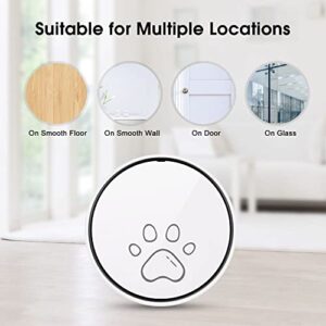 Comsmart Smart Wireless Dog Door Bell, Doggie Doorbell for Pet Potty Training Communication Go Outside Press Button with 38 Melodies 4 Volume Levels LED Flash (1 Receiver & 1 Transmitter)