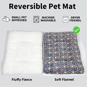 Amakunft 2 Pcs Large Guinea Pig Bed Mat, Rabbit Sleep Bed, 17.7x13.7x2 Inches, Small Animal Playpen for Bunny/Chinchilla/Hedgehog