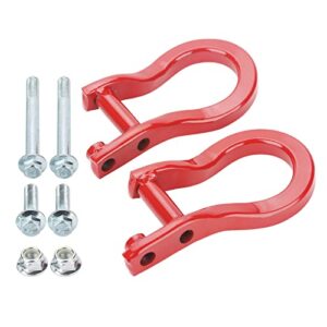 oner tow hooks compatible with 2019 2020 2021 & newer chevy silverado 1500, replaces # 84280202(red)