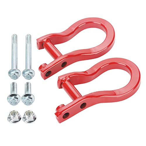 ONER Tow Hooks Compatible with 2019 2020 2021 & Newer Chevy Silverado 1500, Replaces # 84280202(RED)