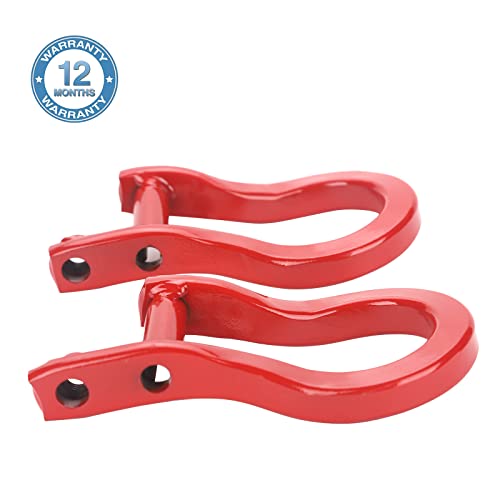 ONER Tow Hooks Compatible with 2019 2020 2021 & Newer Chevy Silverado 1500, Replaces # 84280202(RED)