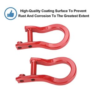 ONER Tow Hooks Compatible with 2019 2020 2021 & Newer Chevy Silverado 1500, Replaces # 84280202(RED)