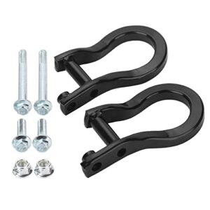 oner tow hooks compatible with 2019 2020 2021 & newer chevy silverado 1500, replaces # 84280202(black)
