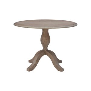 BOWERY HILL Transitional Wood Drop Leaf Dining Table in Antique Rustic Brown