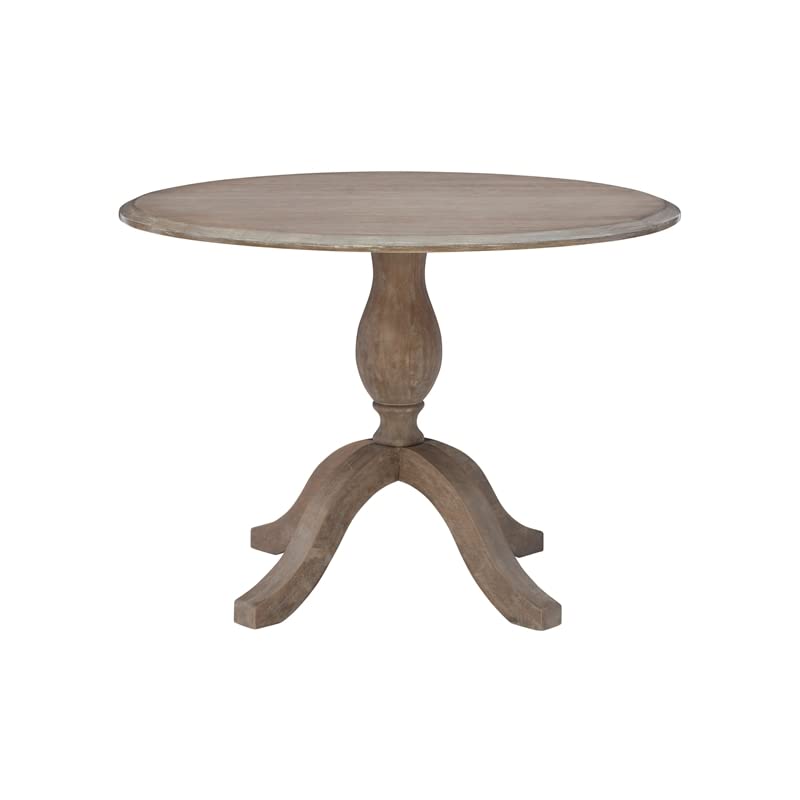 BOWERY HILL Transitional Wood Drop Leaf Dining Table in Antique Rustic Brown