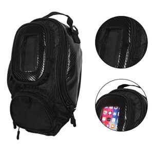 X AUTOHAUX Universal Motorcycle Tank Bag Backpack Motorbike GPS Bag Magnetic Gas Oil Fuel Tool Saddlebag Oxford Waterproof Black