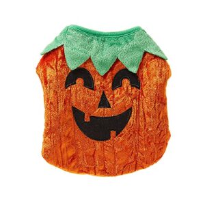 Thrills & Chills Guinea Pig Small Pet Pumpkin Holiday Halloween Costume Clothes Accessory Funny Cute Pumpkin