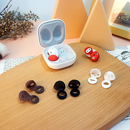 [ 8 Pairs ] Galaxy Buds Live Ear Tips Wing Tips, Non-Slip Anti-Slip Sound Leakproof Silicone Earbuds Replacement Cover Accessories Compatible with Samsung Galaxy Buds Live Red S/L