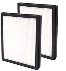 prinko 2-pack type a h13 true hepa replacement filter a, compatible with filtrete fap-c01-a and idylis ac-2119, iap-10-100, iapc-40-140, iap-10-150 air purifier, part # 1150096, filter size a (2)