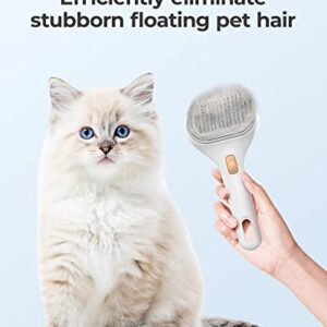 Cat Brush for Shedding Long or Short Haired Cats, Cat Brushes for Indoor Cats, DONOTU Self Cleaning Slicker Brush for Large Medium Small Dogs, Pets Grooming Tool, Removes Mats, Tangles and Loose Fur