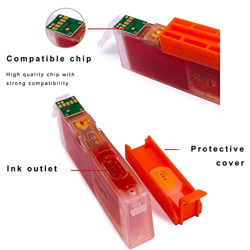 5 Pack 280XXL/281XXL Compatible Ink Cartridge Replacement for Canon Printer 281 281XXL CLI-281XXL CLI-281 XXL Compatible with PIXMA TS6120 TS6220 TS6320 TR7520 TS8120 TR8520 TS9120