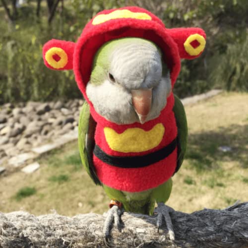 Bird Costume Bird Diaper Flight Suit Bird Clothes Cosplay Photo Prop for Parrots Lovebird Parakeet Cockatiel Small Animals Apparel (Without Diaper,Cockatiel)