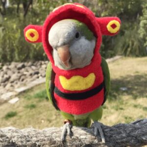 Bird Costume Bird Diaper Flight Suit Bird Clothes Cosplay Photo Prop for Parrots Lovebird Parakeet Cockatiel Small Animals Apparel (Without Diaper,Cockatiel)