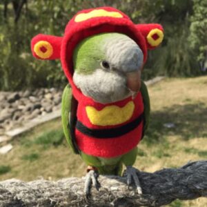 Bird Costume Bird Diaper Flight Suit Bird Clothes Cosplay Photo Prop for Parrots Lovebird Parakeet Cockatiel Small Animals Apparel (Without Diaper,Cockatiel)