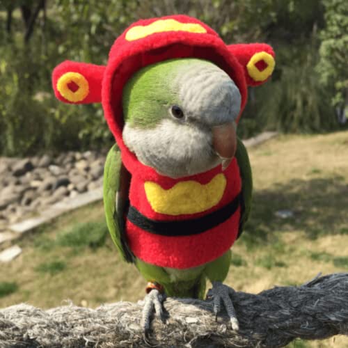 Bird Costume Bird Diaper Flight Suit Bird Clothes Cosplay Photo Prop for Parrots Lovebird Parakeet Cockatiel Small Animals Apparel (Without Diaper,Cockatiel)