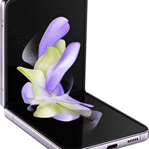 SAMSUNG Galaxy Z Flip4 5G 128GB ROM 8GB RAM Factory Unlocked (GSM Only | No CDMA - not Compatible with Verizon/Sprint) Mobile Cell Phone - Purple