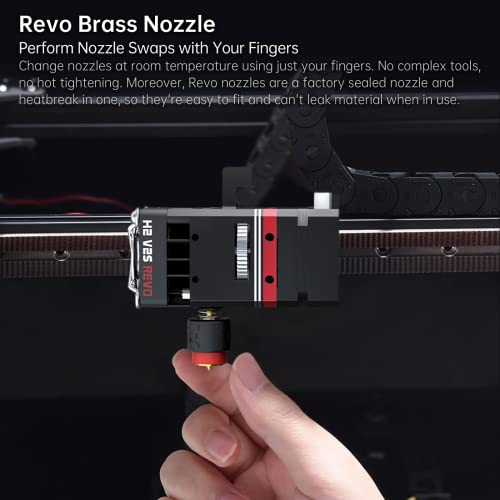 BIQU H2 V2S Revo Dual Gear Feeder Extruder Direct Drive Metal Extruder Upgrade Kit with 4 Mounting Holes Rapid Change Revo Nozzle for BX Ender 3 Series, Voron2.4, Voron V0, Vzbot 3D Printer