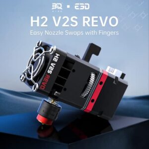 BIQU H2 V2S Revo Dual Gear Feeder Extruder Direct Drive Metal Extruder Upgrade Kit with 4 Mounting Holes Rapid Change Revo Nozzle for BX Ender 3 Series, Voron2.4, Voron V0, Vzbot 3D Printer