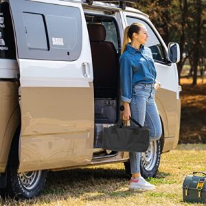 Cleyean RV Leveling Blocks, Camper Leveling Blocks Ramp Kit with 2 Levelers, 2 Chocks, 2 Anti-Slip Mats and Carrying Bag, Double Non-Slip Design, Up to 35,000 lbs, Perfect for Travel Trailers Campers