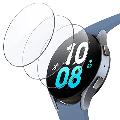 JETech Screen Protector for Samsung Galaxy Watch 5/4 44mm, Tempered Glass 2.5D Round Edge, HD Clear, 3 Pack