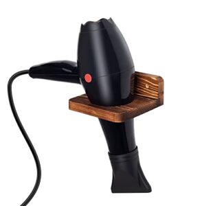 honizer hair dryer holder wall mounted, wood hair dryer holder, blow dryer holder for bathroom, bedroom, salon